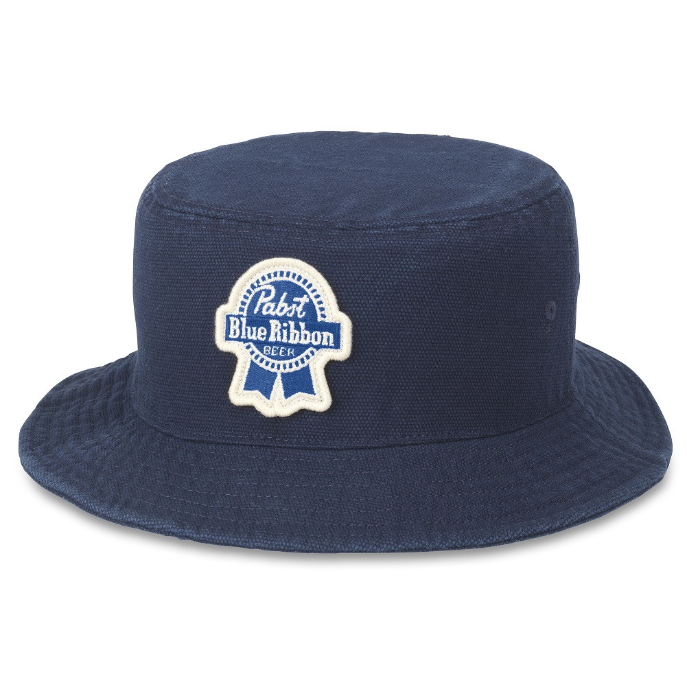 Pabst Blue Ribbon Beer Forrester Navy Blue Bucket Hat